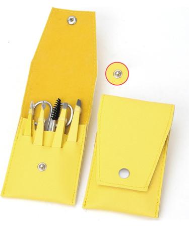 Brow Kit Grooming 6-Piece Brow Scissors Eyebrow Grooming Kit with Travel Case - Eyebrow Scissors for Women Eyebrow Grooming Kit for Ingrown Hair Hair Plucking Daily Lvtfco Lemon Yellow 6-piece Set - Buy Online on GoSupps.com
