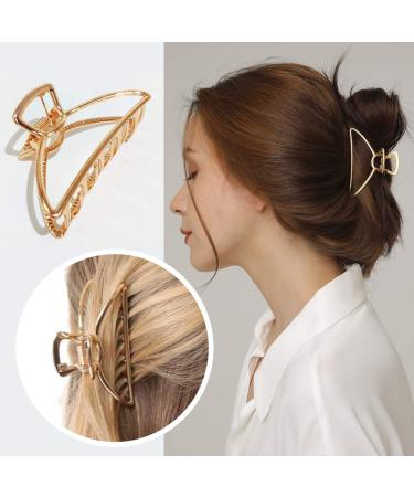 Elegant Sickle-Shaped Hair Clips | 4-Piece Slipproof Hair Accessories for Girls | Secure Hair Fixing - Buy Online on GoSupps.com