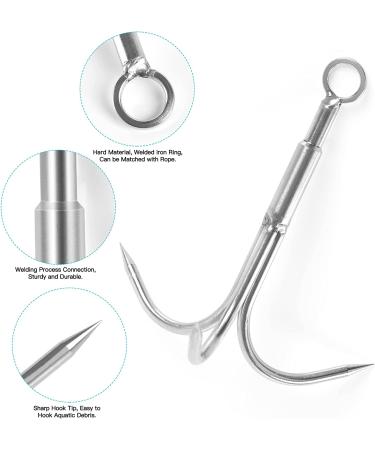 Stainless Steel 3-Claw Grappling Hook for Tree Climbing and Limb Retrieval - S Size 4.7x3.9x2.4 - Buy Online on GoSupps.com