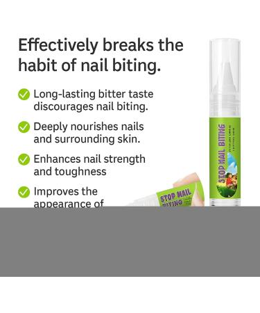  Dranng Stop Biting Your Nails Anti-Nail Biting Nail Polish 4ml Safe - Stop Thumb Sucking Cuticle Care for Adults and Children Boys and Girls - Buy Online on GoSupps.com