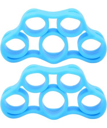 Finger Exerciser Lightweight Improve Finger Dexterity High Flexibility Hand Resistance Band for Exercise for the Elderly Light Blue 6.6lb - Buy Online on GoSupps.com