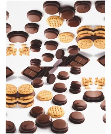 Cookies Food Chocolate Chip Biscuits Pearl Paper Greeting Card - Double-Sided Pearl Effect with Suitable for Various Occasions Cookies Food Chocolate Chip Biscuits One Size - Buy Online on GoSupps.com