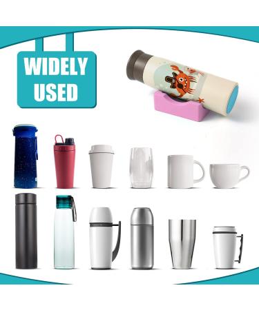 Small Silicone Tumbler Holder with Built-in Slot - Pink | Vinyl Decal Application Tool - Buy Online on GoSupps.com