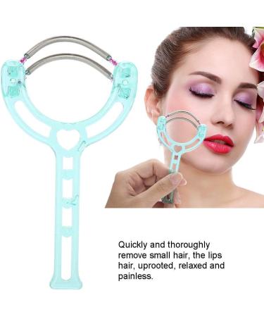 Hair Remover Facial Epilator Handheld Face Roller Spring Facial Hair Face Removal Portable Face Lips Hair Epilator Removal Plastic Spring Device Beauty Tool Green - Buy Online on GoSupps.com
