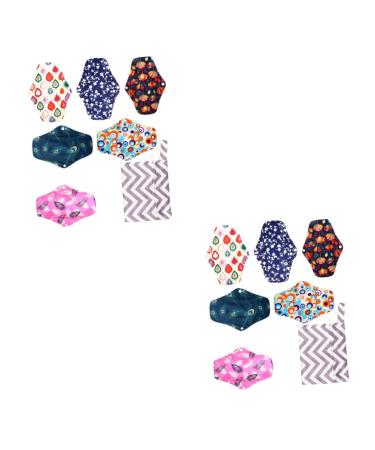 FRCOLOR 12 STK Storage bags for women's bandages Period pads Bio-pads menstruation Washable night cloth absorb