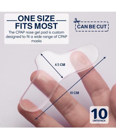 Anchy 10 Pack Nasal Pads for CPAP Masks | Clear Silicone Gel Cushions for Sleep Apnea | Comfortable & Reusable Accessories - Buy Online on GoSupps.com
