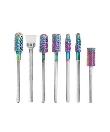 Premium Color-Coated Tungsten Steel Grinding Heads - Durable Nail Grinding Set for Home & Salon Use - International Shipping Available - Buy Online on GoSupps.com