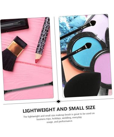 Healeved 90 Pcs black blush makeup eyeshadow sponge wooden handle eye makeup brushes - Buy Online on GoSupps.com