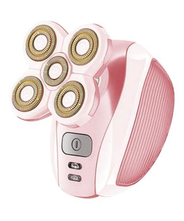 Meeteasy Electric Leg Shaver for Women - Rechargeable Painless Lady Razor for Leg Face Lips Body Underarms Armpit - Female Cordless Bikini Trimmer (Pink)