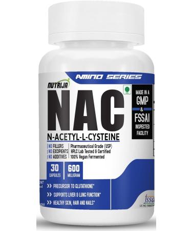 NAC (N-Acetyl L-Cysteine) 600mg - 30 Capsules