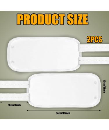 Buy 2 Reusable Castor Oil Packs - Oil-Resistant Compression Cushions for Calves Knees & Arms | International Shipping Available - Buy Online on GoSupps.com