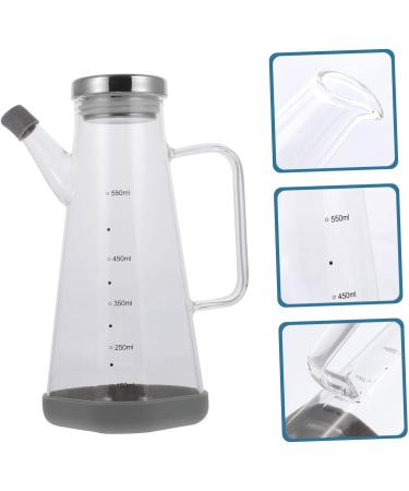 Milisten 1pc Oil Can Oil Condiment Container Liquid Containers Glass Sauce Bottle Cooking Oil Cruet Glass Sauce Containers Empty Home Oil Tank High Borosilicate Glass - Buy Online on GoSupps.com
