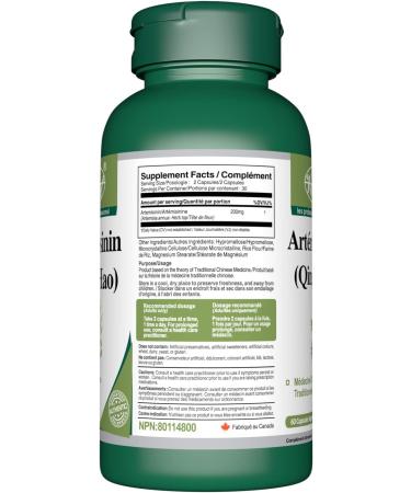 VORST Artemisinin 200mg Per Serving (100mg Per Capsule) 60 Vegan Capsules | Sweet Wormwood/Annual Mugwort Extract | Powder Pills | 1 Bottle 60 count (Pack of 1) - Buy Online on GoSupps.com