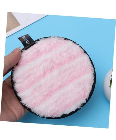 NOLITOY 6pcs Fluffy Makeup Remover Pads | Plush Round Cleaning Puffs for Eye & Face Makeup | Soft Powder Sponge Towels - Buy Online on GoSupps.com