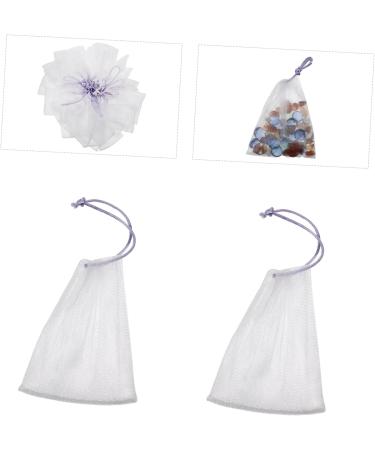 MUSISALY 80 Pcs Soap Bag Soap Net Foaming Net Face Scrubber Facial Cleaning Soap Bag Sulphur Soap Nylon - Buy Online on GoSupps.com