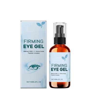 Huuazoi Eye Gel Firming and Anti Aging Eye Care Gel Reducing Dark Circles Eyebags Puffiness Fine Lines & Wrinkles Relieve Dryness | with Jojoba Amino Acids and Petide Complex - 2 oz