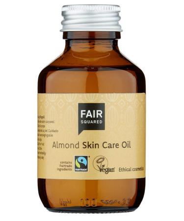 FAIR SQUARED Skin Care Oil - Skin Care Oil Almond 100ml - ZERO WASTE Fair Trade Natural Cosmetics
