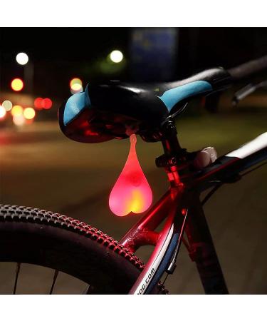 Bike Tail Ball Bike Light, Creative Silicone Cycling Night Safety Warning Lights - Waterproof LED Night Essential Light, Bicycle Seat Back Egg Signal Lamp Red
