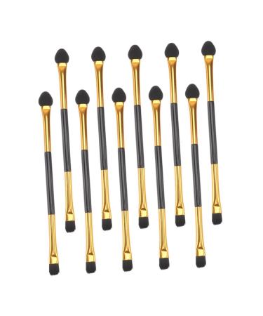 Didiseaon 20pcs Double Ended Eyeshadow Brush Flat Eyeshadow Brush Lids For Eyeshadow Sponge Plastic Rayon