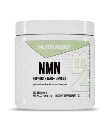 NutraBio NMN - NAD Supplement Longevity Support Boost NAD Levels Increase Cellular Energy Brain Health Healthy Aging- 120 Servings 120 Servings (Pack of 1)