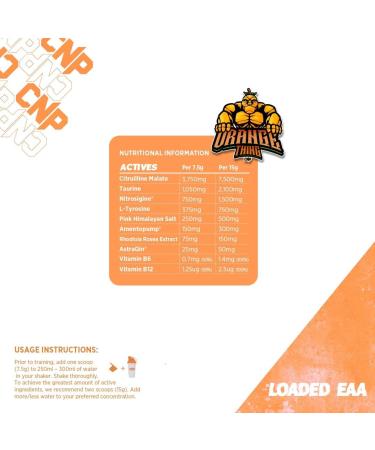 CNP Professional Full Pump Pre-Workout - Stim Free Energy & Muscle Pumps - 300g - 4 Flavours - The Orange Thing - Buy Online on GoSupps.com