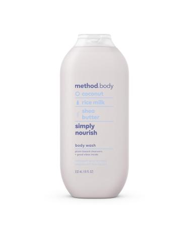 Method Body Wash Simply Nourish Paraben and Phthalate Free 18 oz (Pack of 1)