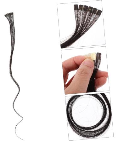 Beaupretty Black Hair Tie hair extensions seamless hair straight hair clip black scrunchies synthetic hair clip full head clip electric black human hair extensions real hair Hair Bands - Buy Online on GoSupps.com