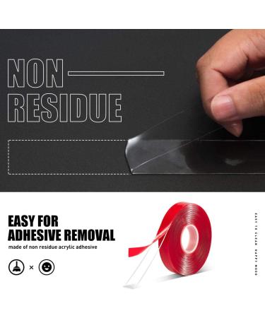 VERSAF Double Sided Tape Heavy Duty - 1/2 10'Â Acrylic Strong Adhesive Removable Double Sided Mounting Tape Clear for Carpet Fix/Home Office Wall/DIY Crafts/Poster/LED Lights/Car Glass Decor - Buy Online on GoSupps.com