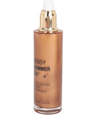 Face Body Luminizer Non Body Highlighter Oil 100ml Long Lasting Skin Moisturizing for Cheek Collarbone Shoulder (Golden Bronze) - Buy Online on GoSupps.com