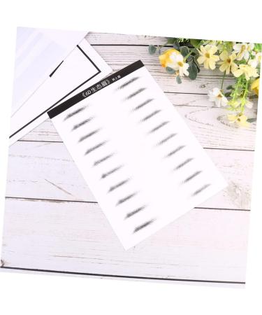 Beavorty Black Eyebrow 6 Sheets Pairs Waterproof Sticker Realistic Waterproof Imitation Eyebrows Cosmetic The Lazy Bionic - Buy Online on GoSupps.com