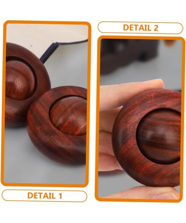 Buy Orfofe Boho Flowerpot Baoding Balls - Wooden Massage Balls for Stress Relief & Hand Training - Buy Online on GoSupps.com