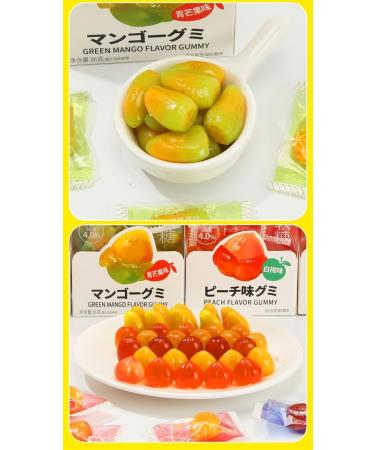 Yellow Peach Peeling Soft Candy 86g/box Fruit Juice Gummies Passion Fruit White Peach Grape Mango Peeling Fudge Healthy and Nutritional Dessert Toffee Chinese Snack Gift (White peach 3box) White peach 3box - Buy Online on GoSupps.com