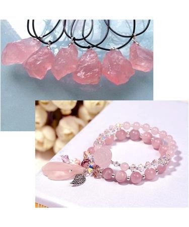 100g Natural Raw Pink Rose Quartz Crystal Stone Genuine LuckyNatural Gemstones PolishedCrystals Specimen DIY D for Decoration Stone Generator Natural Luster - Buy Online on GoSupps.com
