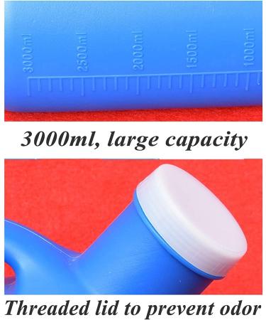Mens Urine Bottle Urinal Bottles for Men 3000ML Large Male Urinal Portable Mens Potty Pee Bottle Collector Travel Toilet - Buy Online on GoSupps.com