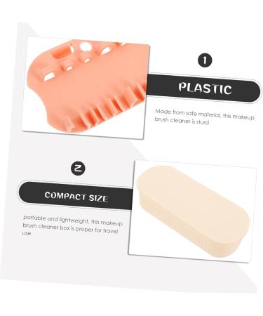 COOLHIYA dust-proof makeup brush storage holder makeup brush makeup brush drying holder brush cleaner the brush brush Storage rack Miss container cosmetic brush three generations - Buy Online on GoSupps.com