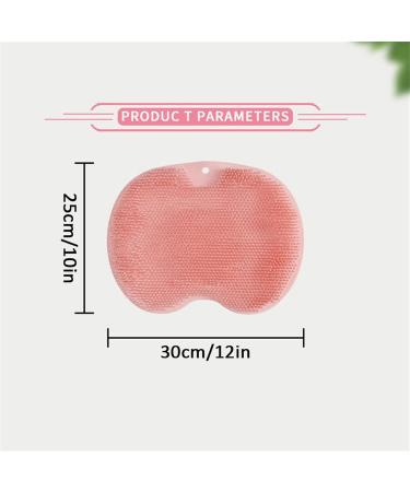 Shower Foot & Back Scrub | Non-Slip Suction Cup Massage Pad & Brush - Peel Dead Skin Clean Bathroom - Orange - Buy Online on GoSupps.com