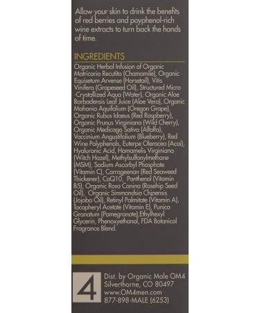 OM4 Normal STEP 3: Age-Defying Antioxidant Serum for Men | Anti-Aging Vitamin C Solution | Refines Fine Lines & Wrinkles - Buy Online on GoSupps.com