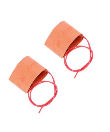 Silicone Rubber Heating Pad 12V 240W Flexible Silicone Heating Mat Rubber Heating Blanket Orange 10x30cm 2 Pack 2 Pack.