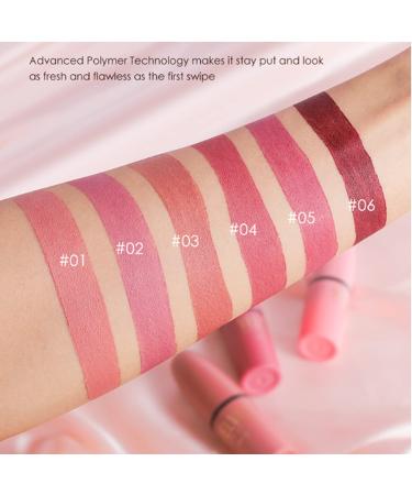 6 Colors Matte Lipstick Set | Velvet Nude Moisturizer Kit - Waterproof Durable & Non-Stick | Perfect Gift Set for All Occasions - Buy Online on GoSupps.com