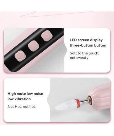Yapetnck Electric Nail File | 2 in 1 Nail Drill Electric - Electric Nail Drill Professional Portable Electric Manicure Pedicure for Acrylic Gel Nails Polishing Curing - Buy Online on GoSupps.com