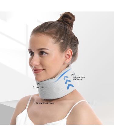 Rianpesn Adjustable Neck Support Collar | Breathable Contoured Neck Protection for Improved Posture Ideal for Men & Women | International Shipping Available - Buy Online on GoSupps.com