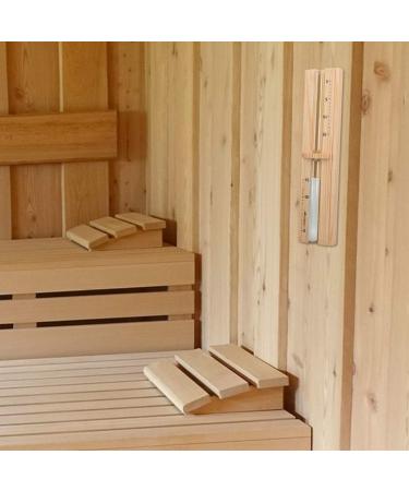 Navaris Pine Wood Sauna Hourglass - 15-Minute Heat-Resistant Timer - 29.5x7.5x4 cm - Light Brown with White Sand - International Shipping Available - Buy Online on GoSupps.com