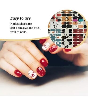 rongweiwang 12 Pieces Halloween Nail Stickers with Good Craftsmanship Polish Strips Fingernail Decal Party Props for Women Girls - Buy Online on GoSupps.com