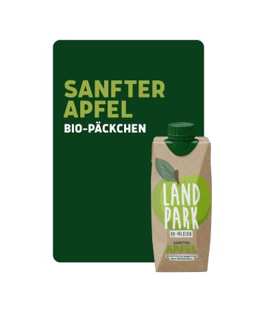 Landpark Bio-Refresher Drink - Gentle Apple Flavor | 12 x 0.5L Tetra Pak | Organic Natural Mineral Water | No Carbonation | Refreshing Portable Drink - Buy Online on GoSupps.com