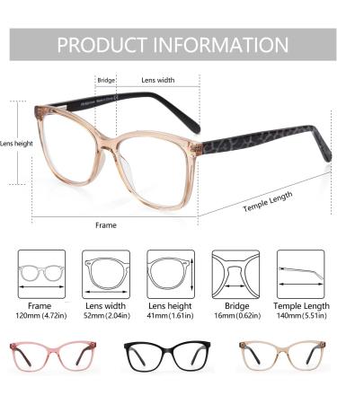ZENOTTIC Cateye Reading Glasses for Women - Blue Light Blocking & Anti Eyestrain - Lightweight Eyeglasses (Brown 1.5x) - Shop Internationally - Buy Online on GoSupps.com