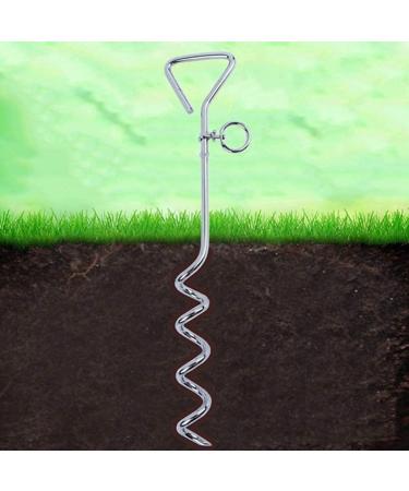 Dog Stake Metal Pet Stake Spiral Tie-Out Pet Supply Tether Dog Leash Anchor Stakes with Spiral Shape Suitable for Outdoor Yard and Camping Small Medium and Large Pets Stake-Out Spike Dog tie out - Buy Online on GoSupps.com