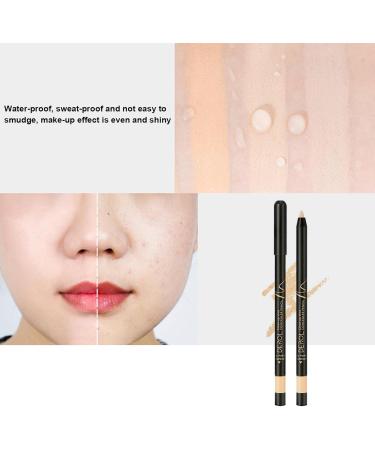 Concealer Pencil 4 Colors Waterproof Concealer Stick Highlighter Set Makeup Coverage Foundation Concealer with Sharpener for Eye Dark Circles Spot Scar Redness Womens Sillervan - Buy Online on GoSupps.com
