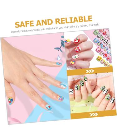 FOMIYES 4 Sets Children's Nail Art Toys Toddler Toy Fingernail Kit Kid Fake Nails Nail Accessories Charms Kids Fake Nail Kit Nail Decorations Toddler Suits Manicure Paper Nail Polish 3d - Buy Online on GoSupps.com