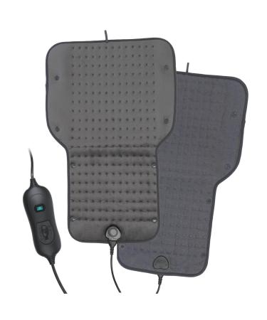 Maxxmee of electrical foot warmers - foot heating |Foldable heat pillow - variable foot and body warmer |Safe through automatic switch -off after 90 minutes |Remote control with 3 performance levels gray