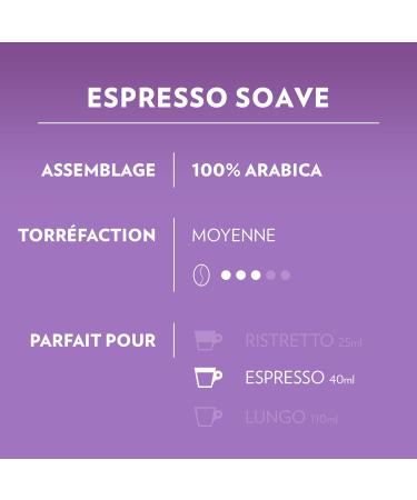 LAVAZZA - Cafe Espresso Soave - A Modo Mio Capsule Coffee - 100% Arabica - Mild and Light Coffee - 16 Capsules Compatible with Lavazza A Modo Mio 16 Units (Pack of 1) - Buy Online on GoSupps.com